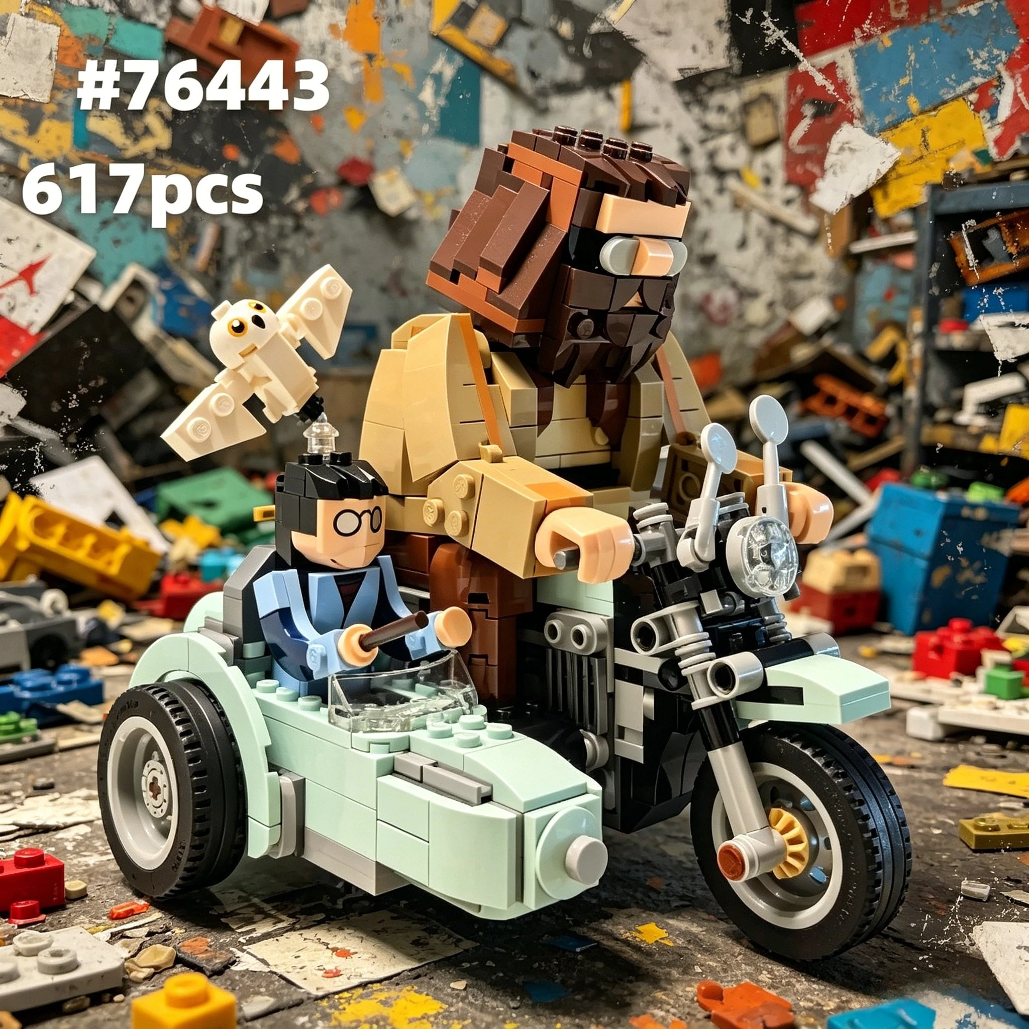 

Набор строительных блоков «Мотоцикл Гарри Поттера» (617 деталей) – подарки для детей на день рождения и праздники, артикул 76443