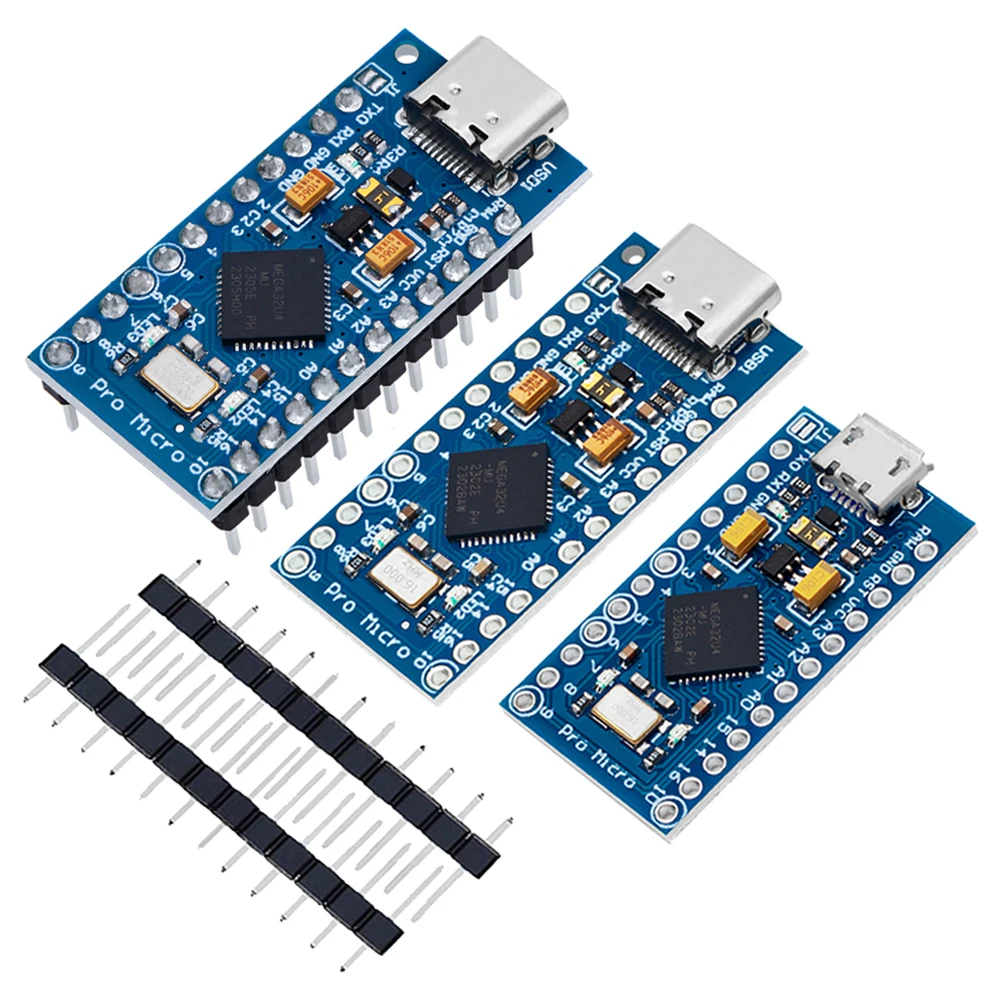 Pro Micro ATmega32U4 5V 16MHz Zastępuje ATmega328 dla Arduino TYPE-C z 2-rzędowym pinowym nagłówkiem dla Leonardo Mini Usb Interface Pro — zdjęcie produktu 4