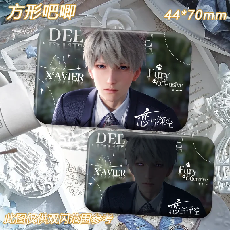 Anime Love and Deepspace Xavier Broschen Niedliche Abzeichen Jacke Jeans Anstecknadel Sammlung Geschenk Zubehör Abzeichen Brosche Ornament