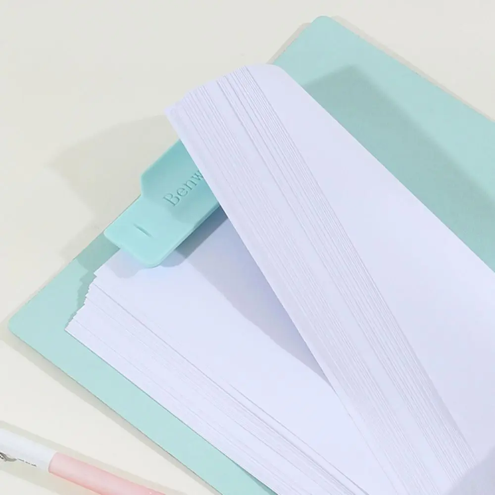 1pc Waterproof PP A5 Clipboard Folder Morandi Color Foldable File Folder with Elastic Strap Clipboard School Office