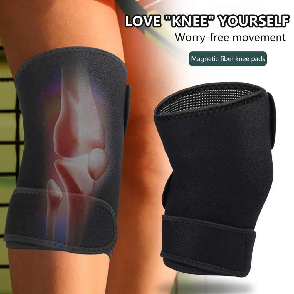 

Easy to Wear Remove Knee Pad Soft Comfortable Knee Pad Cold-proof Magnetic Knee Pad Adjustable Fit Fine Workmanship for Fitness