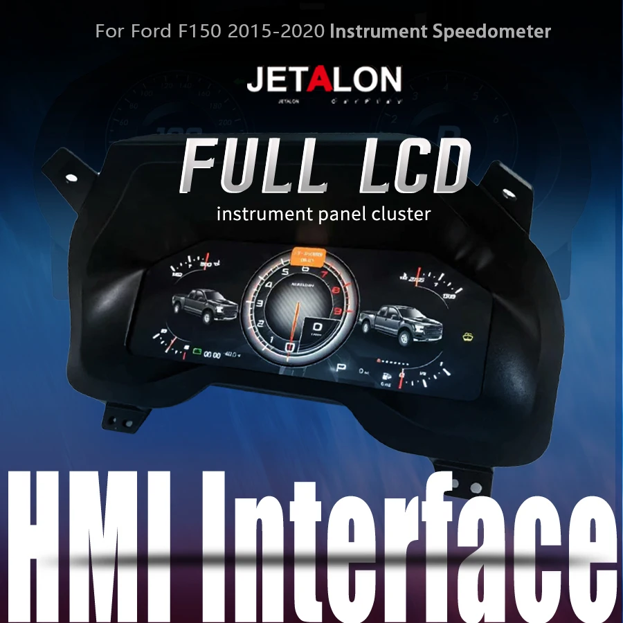 M 2026 Latest Car Digital Cluster Instrument SpeedoMeter For Ford F150 2015-2020 LCD Dashboard Panel Instrument Virtual Cockpit