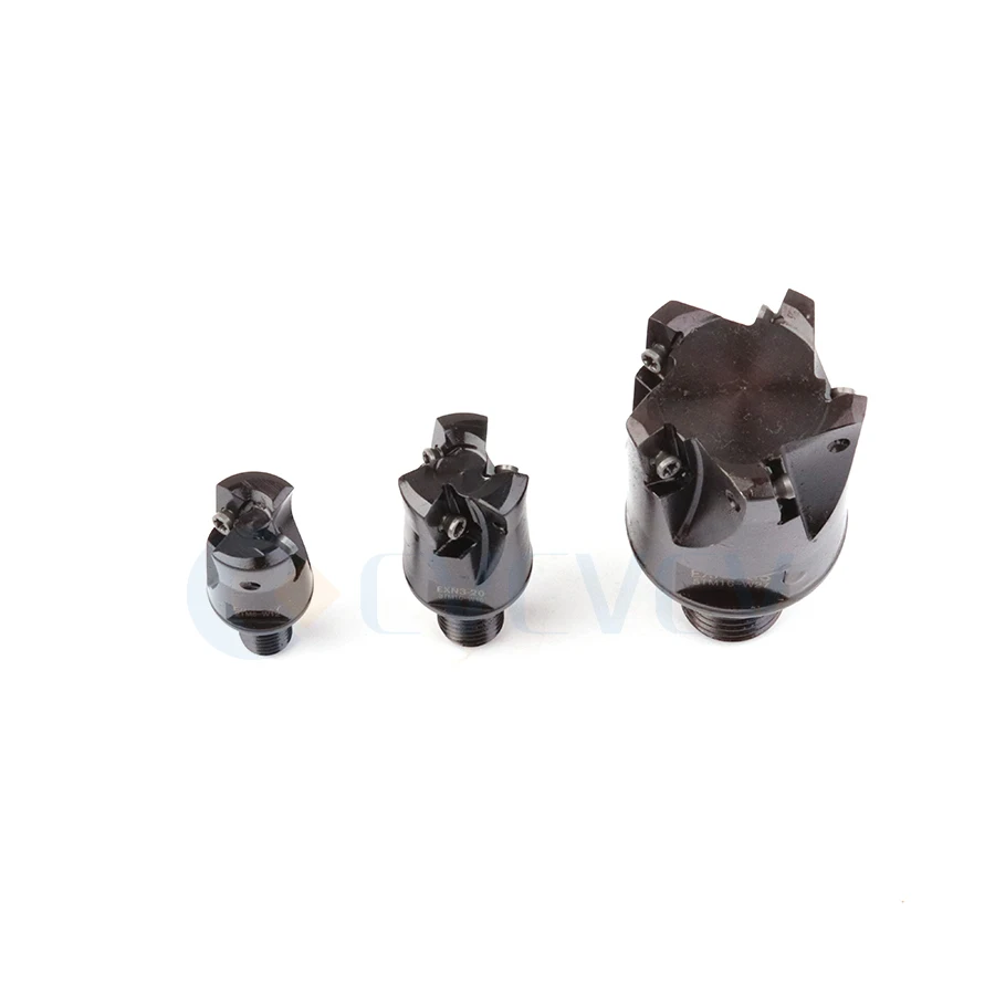 Cabezal de fresado de torno CNC EXN3-72TM8-W12, EXN3 + LNMU0303ZER MJ AH130 AH725, cuchillas de carburo, corte rápido, doble cara, buena estabilidad