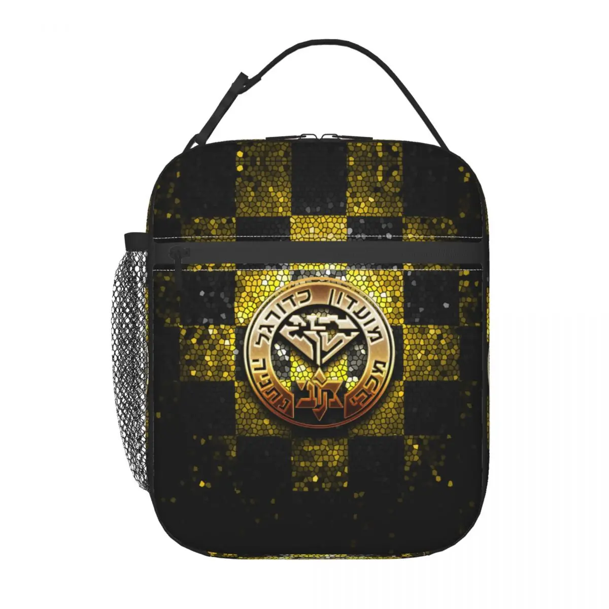 Israel Maccabi Netanya Fc Portable Lunch Bag Tote Insulated Lunch Box Container Storage Bag