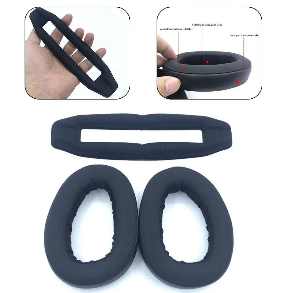 Penggantian Headphone bantal penutup untuk Gsp600 Gsp500 Gsp 600 500 Headphone nyaman beludru bahan di atas