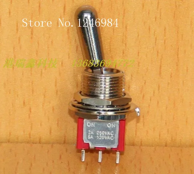 [SA]T8013-Z single two tranches M12 bulk toggle switch Q11 Taiwan Deli Wei 1MS1 dust Dailywell--50pcs/lot