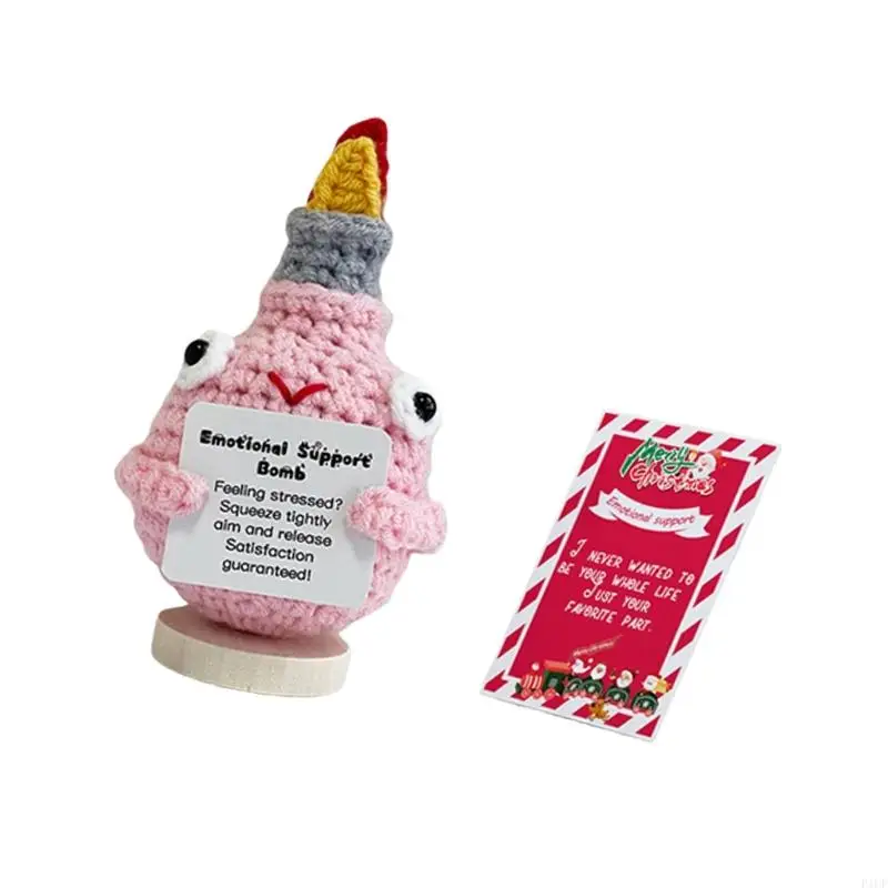 2025 New Festive Hand Crocheted Small Christmas Tree For Car Decoration Includes Gift Card