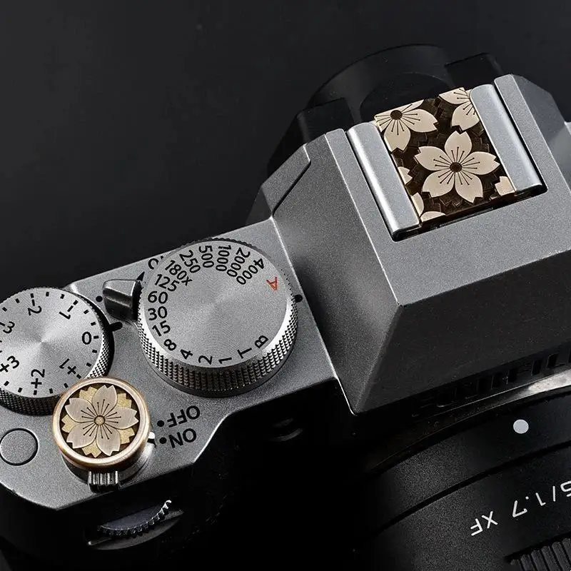 Soft Silicone Camera Hot Shoe Cover with Shutter Button, Dustproof Cap for XT30II XS20 XS10 XPro3 Micro Single Cameras