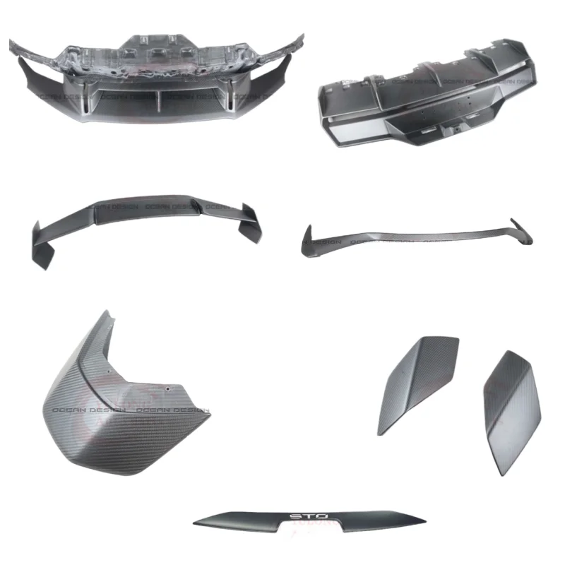 Hura-can STO actualización OEM Kit completo de carrocería de carbono seco parachoques delantero labio difusor trasero alerón trasero ventilación para Lambo Hura-can STO
