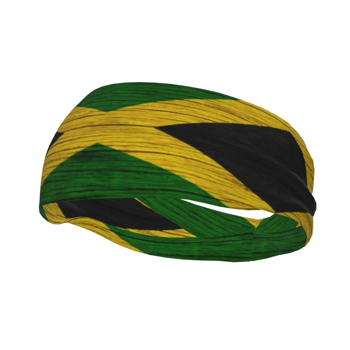 

Headband Sports Yoga Fitness Stretch Sweatband Hair Band Elasticity Headband Jamaica Flag Vintage Print