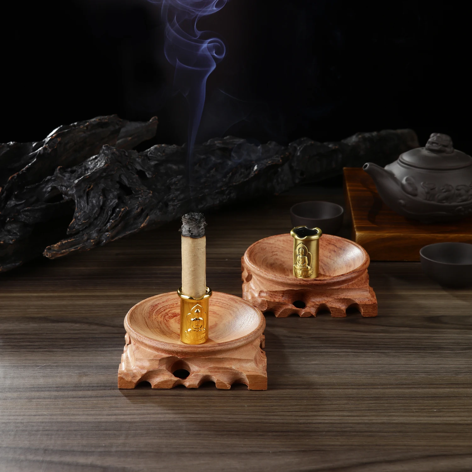 

Metal Palo Santo Holder Rosewood Incense Burner for Palo Santo Sticks Incense Holder Scent Stand and Ash Catche