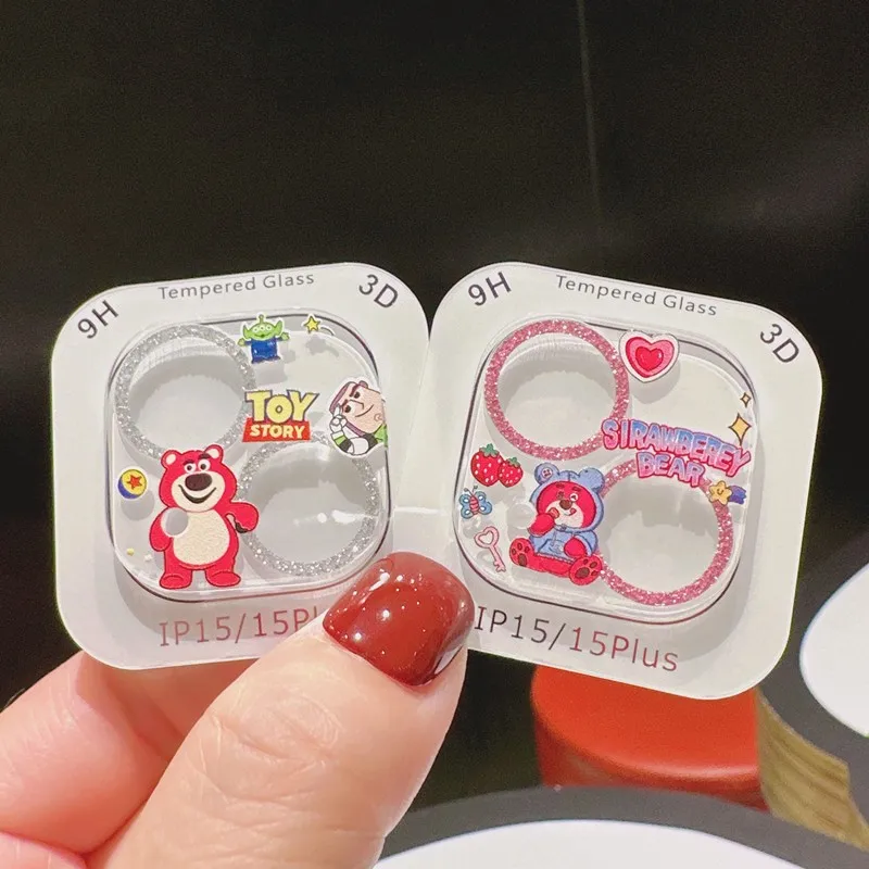 

for iPhone 13 14 15 16 17 Pro Max 13Mini 14/15-16Plus Disney Cartoon Anime Tempered glass Anti-Scratch Phone Lens Protector Film