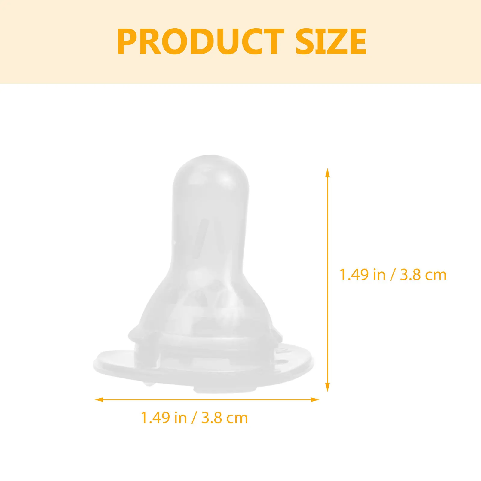 20pcs Silicone Nipples Replacement Nursing Bottle Teat Cross Ventilation Compatible Baby Bottles Safe Practical