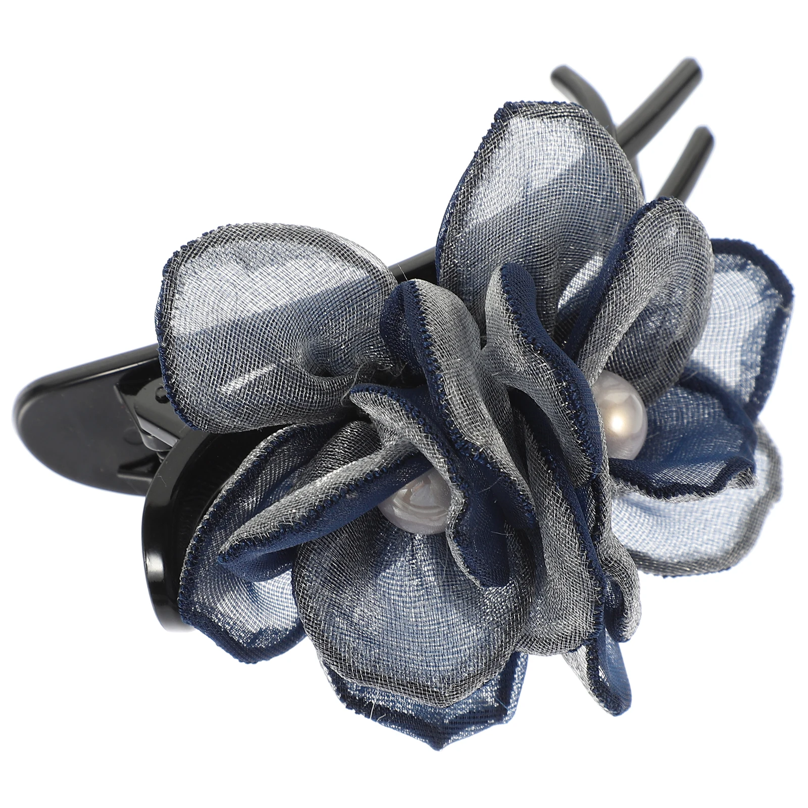 

Duckbill Clips for Women Silk Flower Decorative Flat Claw Barrettes Stylish Side Hair Accessories Party Daily Wear