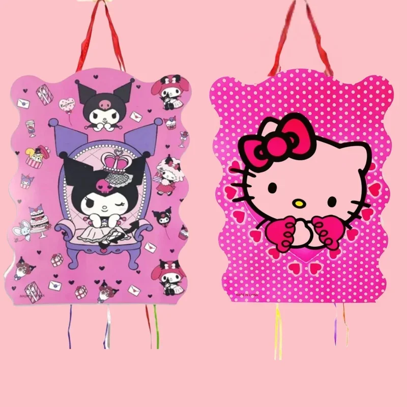 2024 Cute Sanrio HelloKittys Kuromi Pinata Kids Happy Birthday Party Game Decoration Baby Shower Supplies Kids Toys