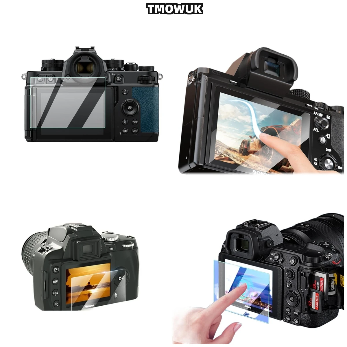 

For Nikon Z5 Z6 Z7 Z8 Z9, Enhanced Visibility Film, 9H Hardness, Scratch Resistant