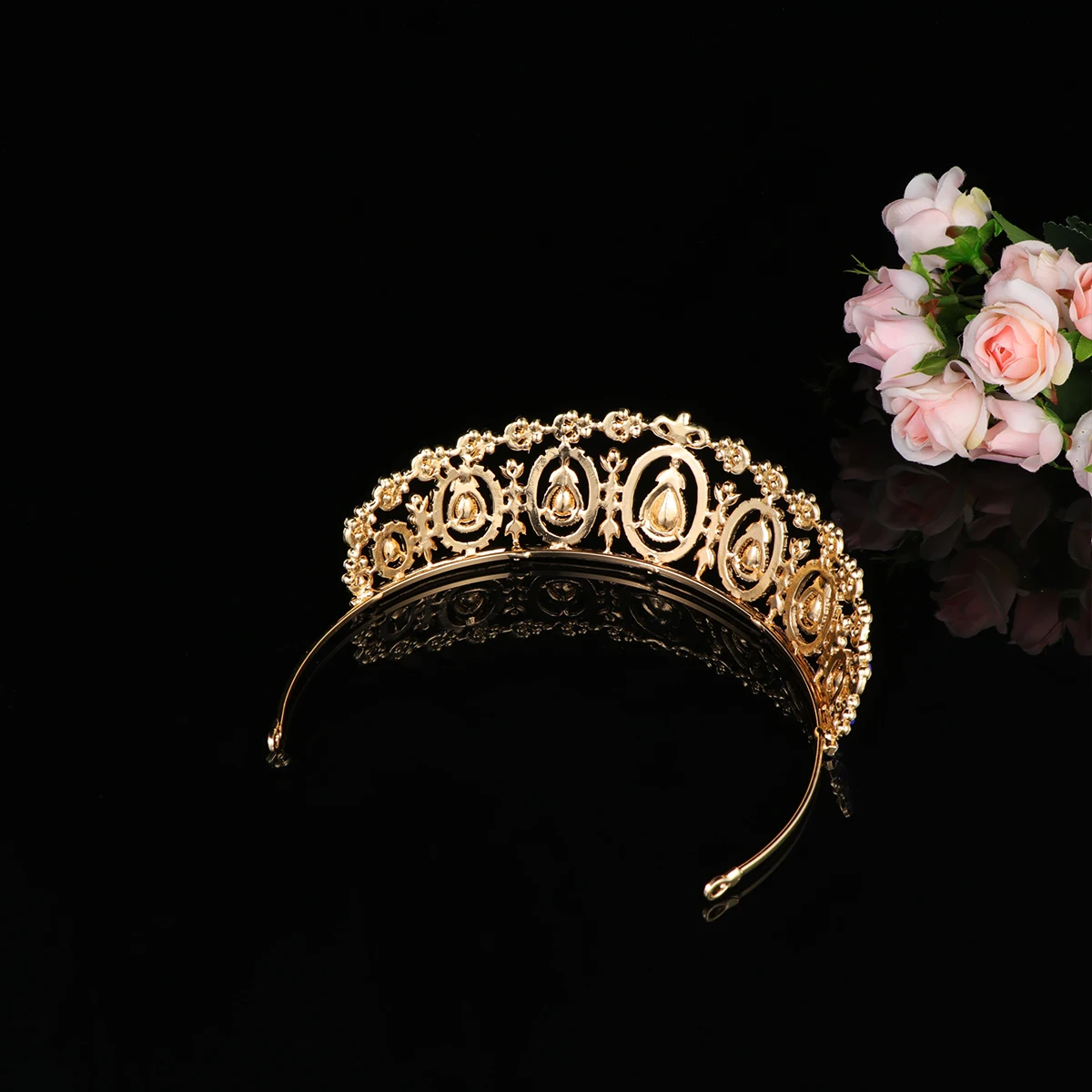 

Bridal Crown Headbands Baroque Lady Vrown Rhinestone Rhinestones Hair Hoop Woman