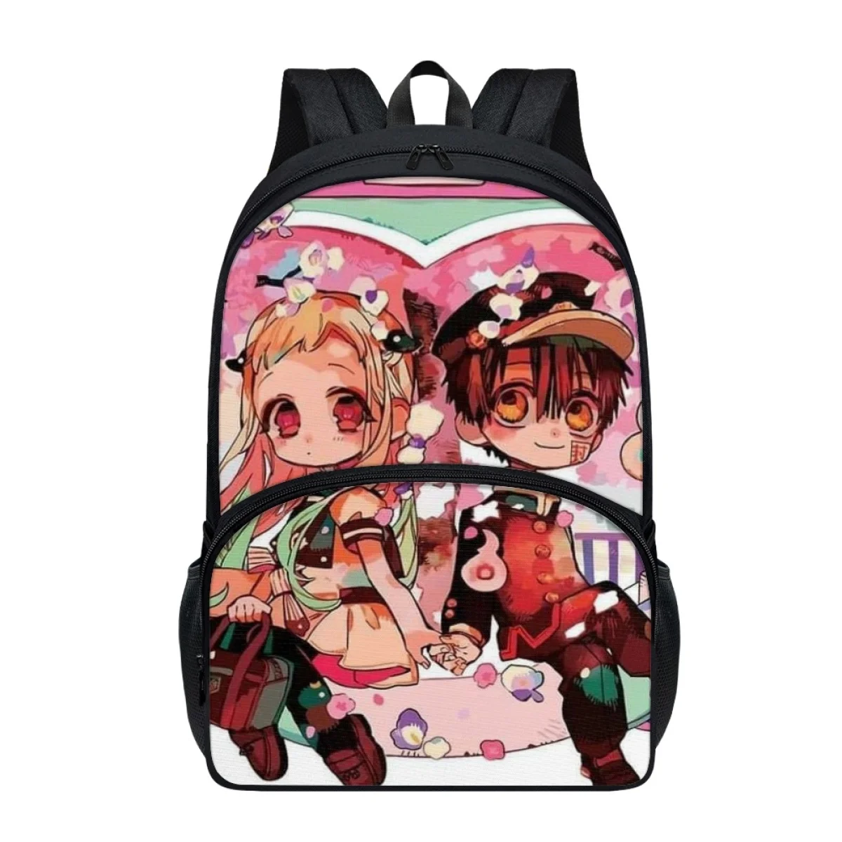 FORUDESIGNS Anime Students Schoolbags Toilet-Bound Hanako-kun Design School Bags Multi Pocket Bookbags Organize Large Capacity