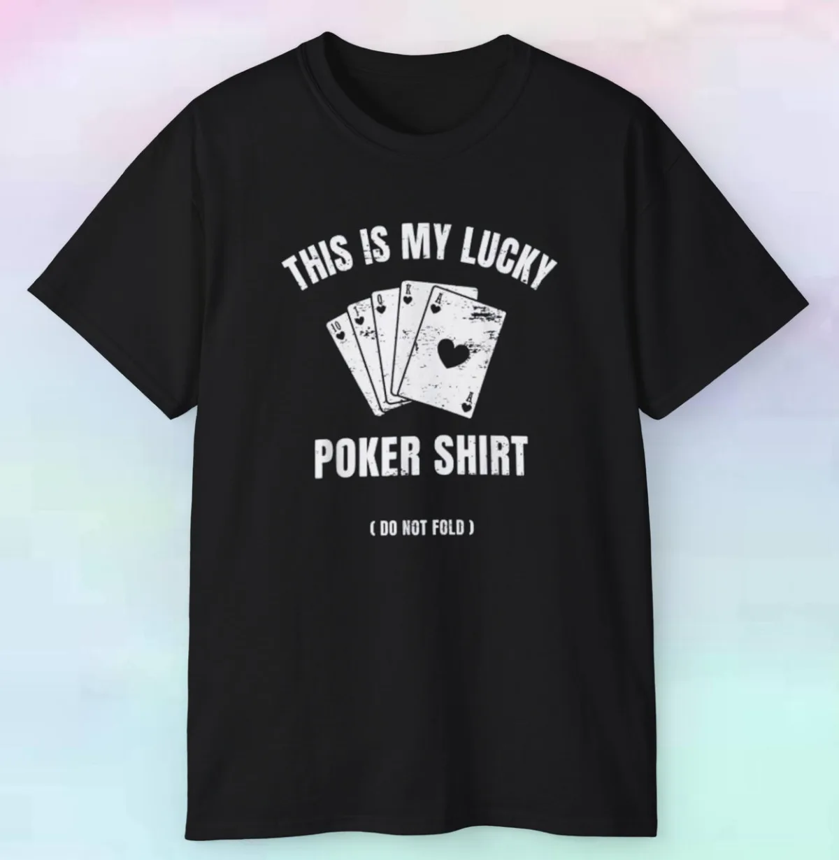 Men's Women's This Is My Lucky Poker Shirt Funny Gambling Cards Games S-5xl