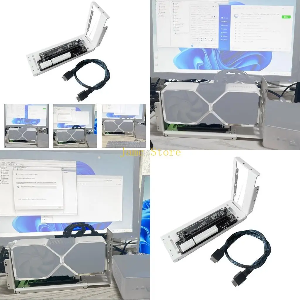 LX0B Laptop GPU Stand Base PCIe Gen4 Support for External Graphics Card Expansion Holder Dock For Oculink Port