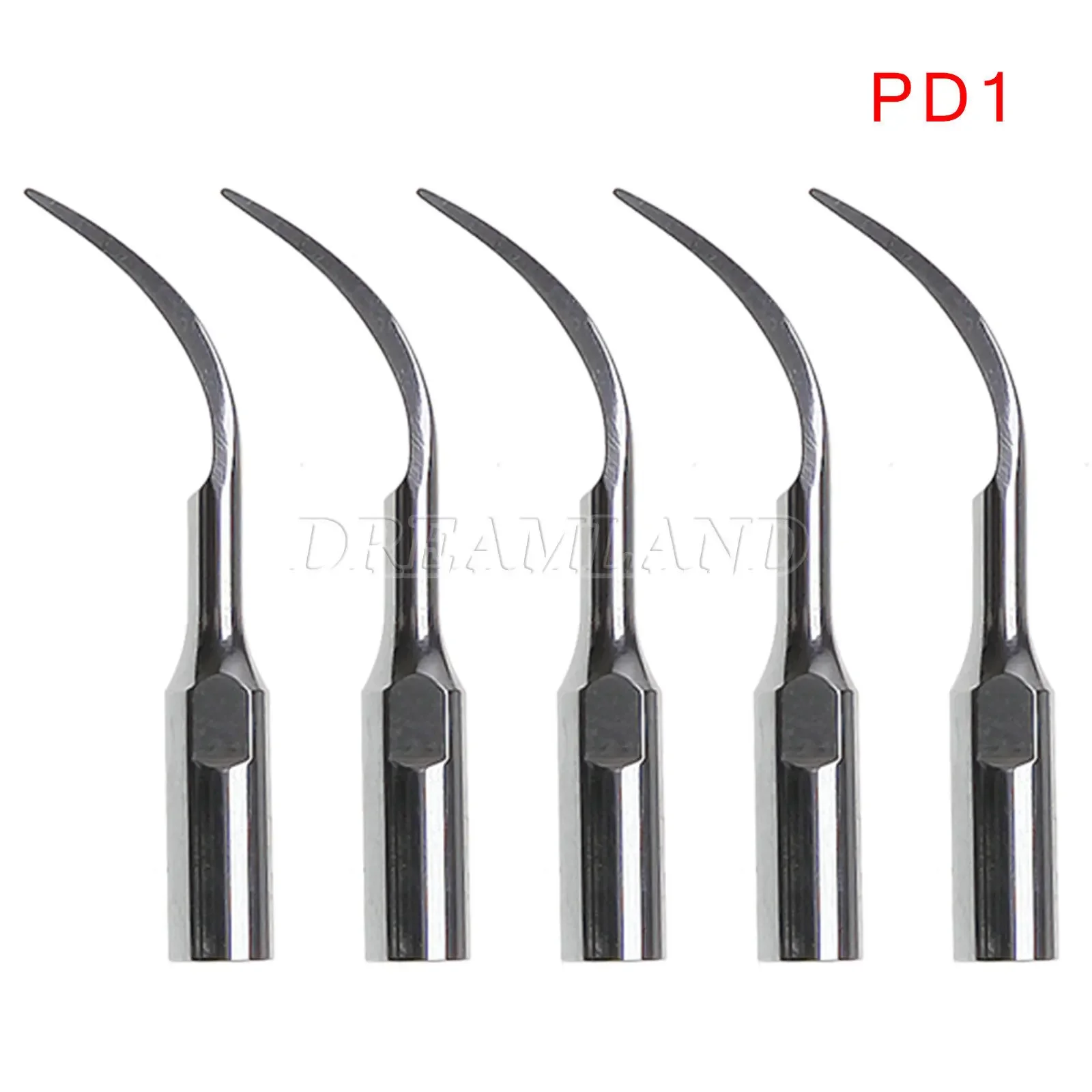 10PCS Dental Ultrasonic Piezo Scaler Insert Tips PD1 Fit DTE SATELEC Handpiece