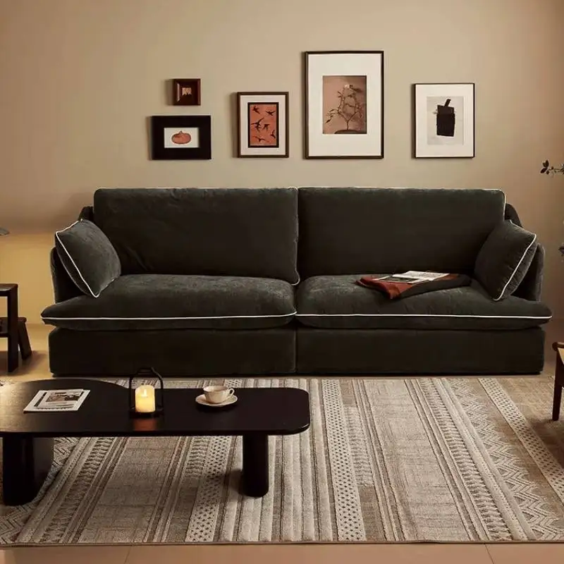 

Classic Wood Living Room Sofas Black Italian Cloud Wooden Living Room Sofas Puffs Lounges Muebles Para El Hogar Furniture