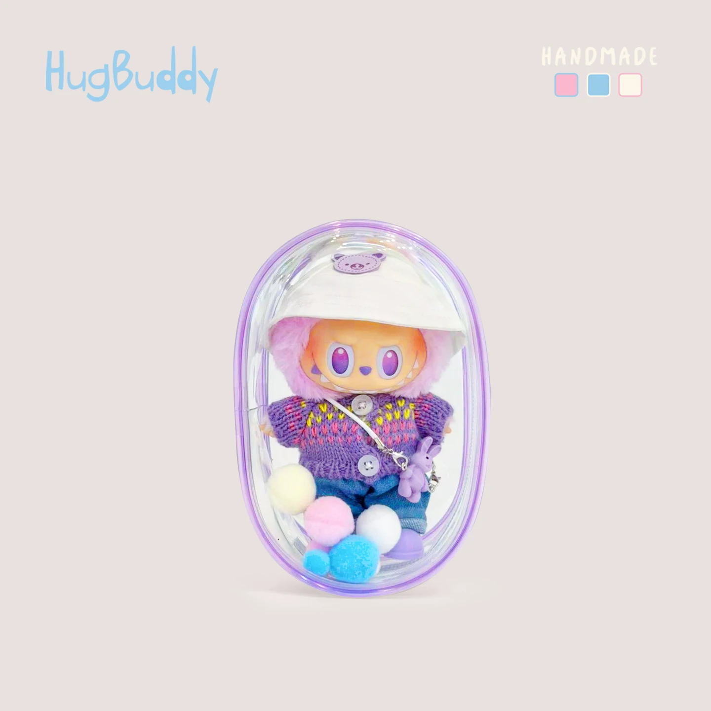 18CM Pluszowa Lalka Torba Ekspozycyjna PVC Przezroczysta Lalka Bawełniana Przezroczysty Pokrowiec Ekspozycyjny Przezroczyste Etui do Przechowywania dla Lalek Anime i Kreskówek