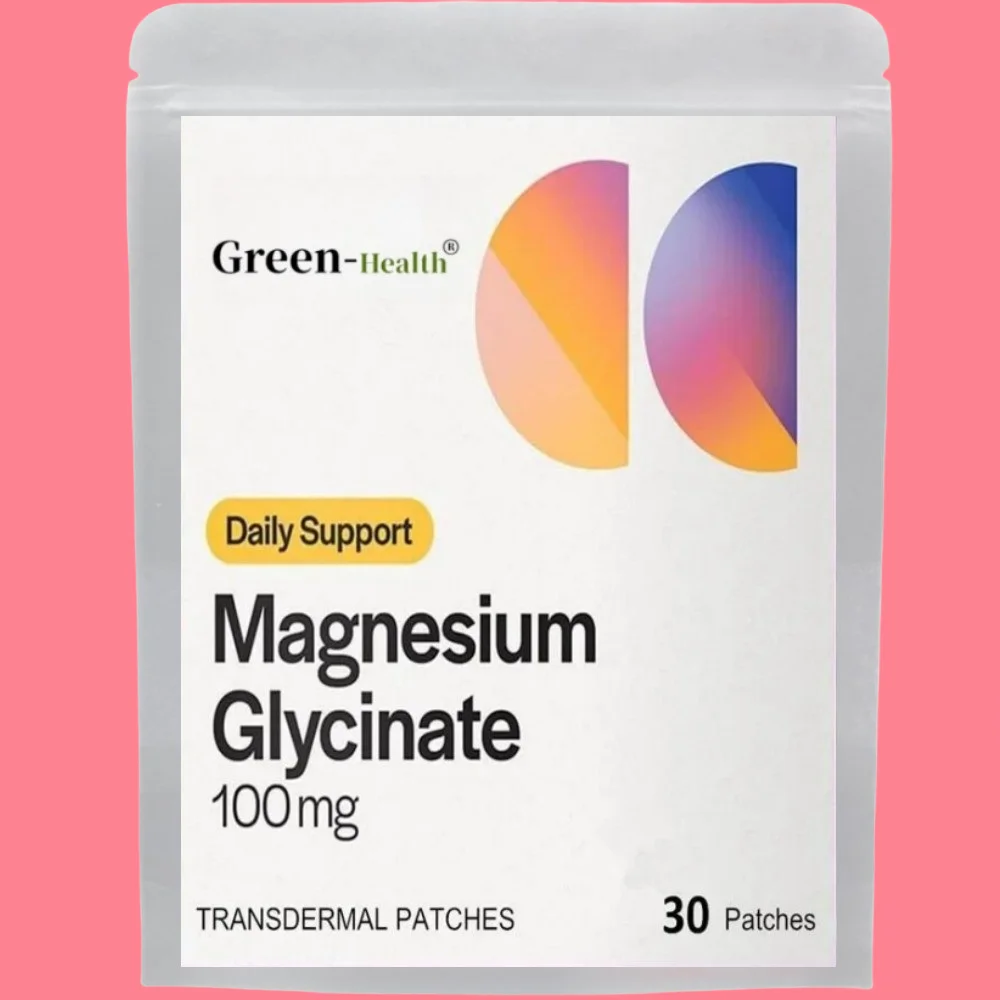 

30 Patches Magnesium Glycinate Transdermal Patches for Stress, Nerves, Sleep, Muscles, Metabolism