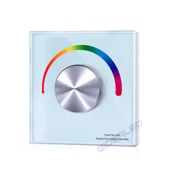 Dimmer Knob Touch LED Controller Rotate Wall mounted Panel Touch Switch LED Strip CCT RGB Dimmer Driver Controller DC12 24V Tape