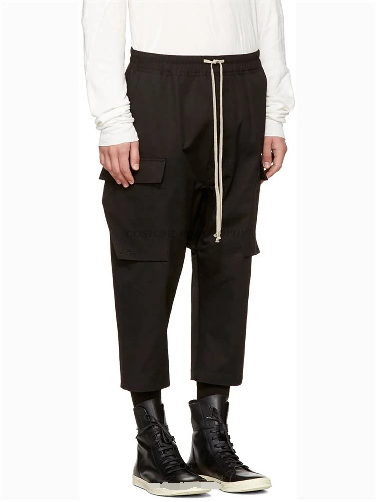 New Trend Men's Hair Stylist Fashion Personality Hip-hop Casual Plus Size Harem Pants Menswear High Street Jogger Sweatpants