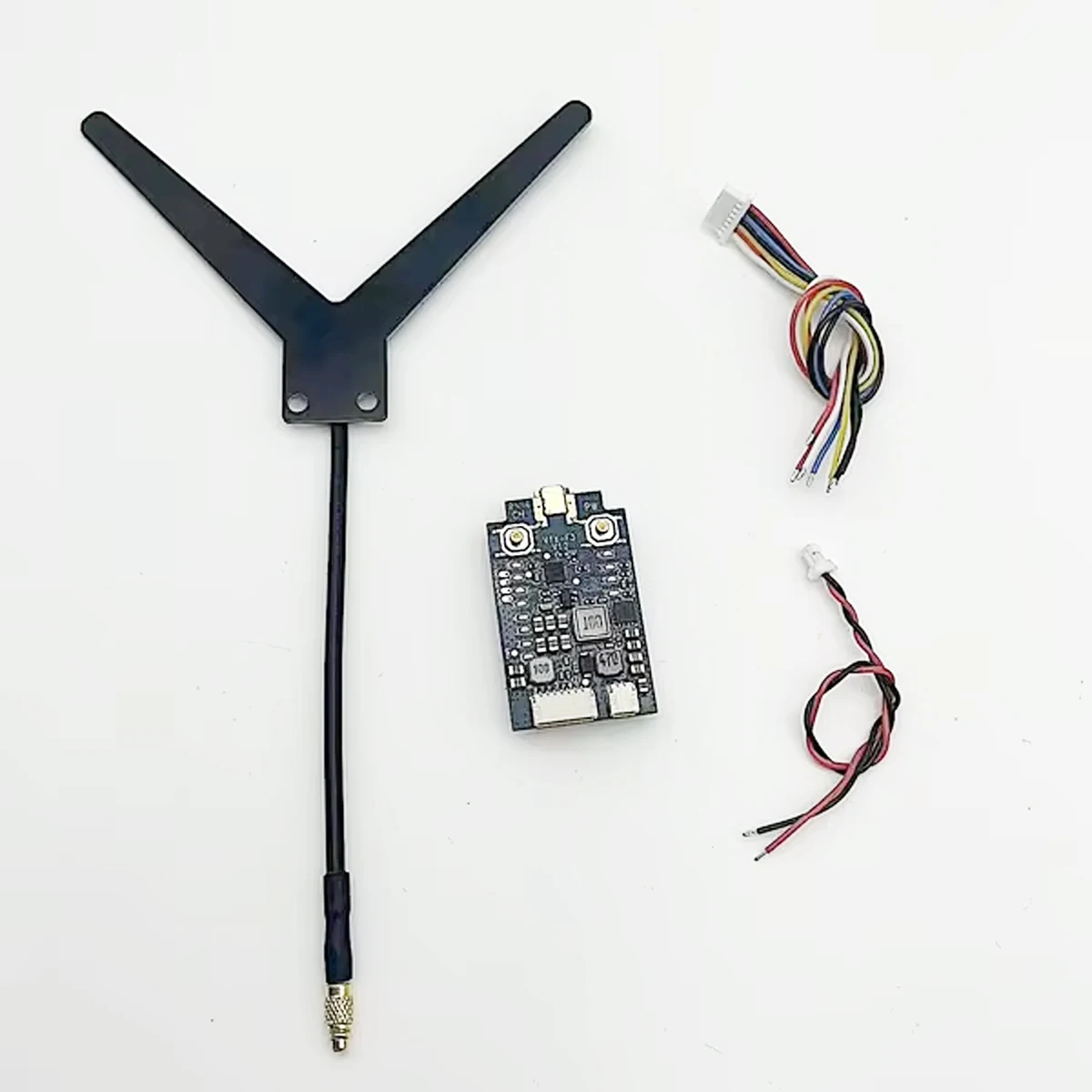 1.2g 1.3ghz 1w 8ch vtx transmissor de vídeo pal/ntsc suporte 2-6s 25mw/200mw/1000mw vtx com antena em forma de y para corrida de drone fpv