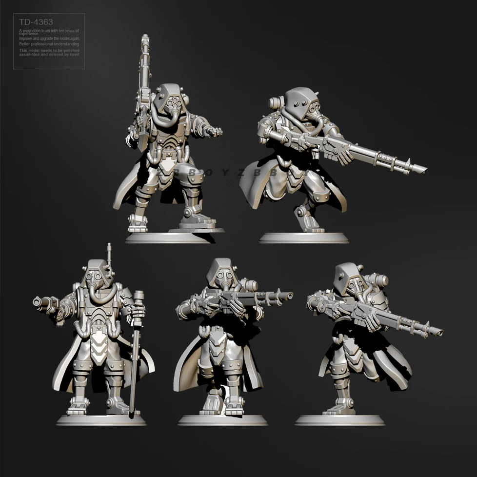 38mm Resin Soldier model kits figure colorless and self-assembled （3D Printing ） TD-4363