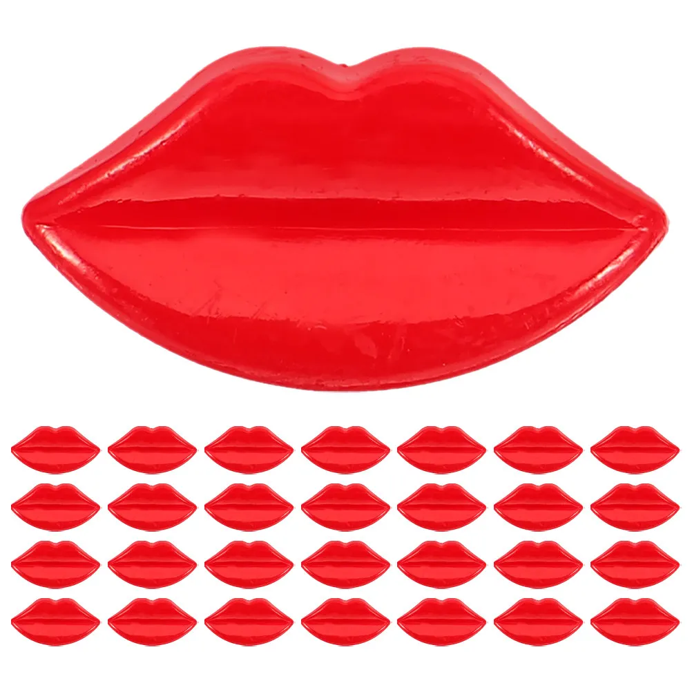 

50Pcs Lip Shape Buttons for DIY Facial Craft Mouth Parts Sewing Clothes Decoration Creative Accessories for Handmade