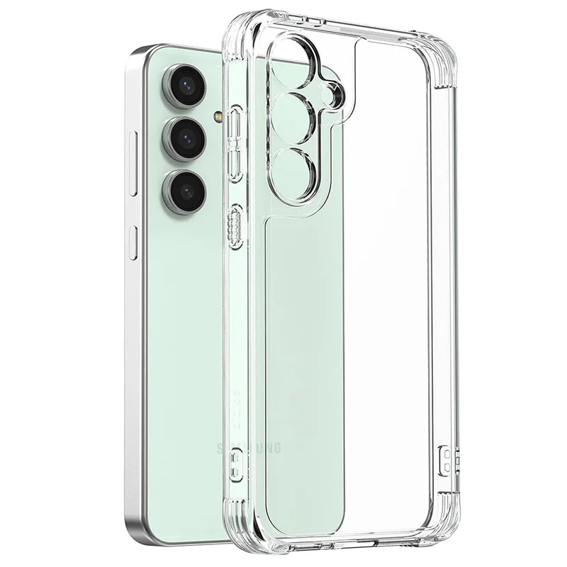 Klar Telefon Fall Für Samsung Galaxy S25 Rand S24 S23 Ultra Silikon Soft Cover Für Samsung S22 S21 S20 plus S23 S24 Fe Fall