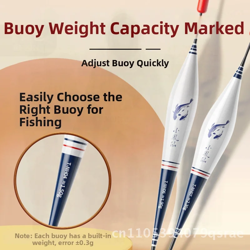 

Xiaofengxian бессвинцовый самостоящийся поплавок для бега с толстым хвостом, светящийся свинцовый походник для карася и смешанного разведения дна