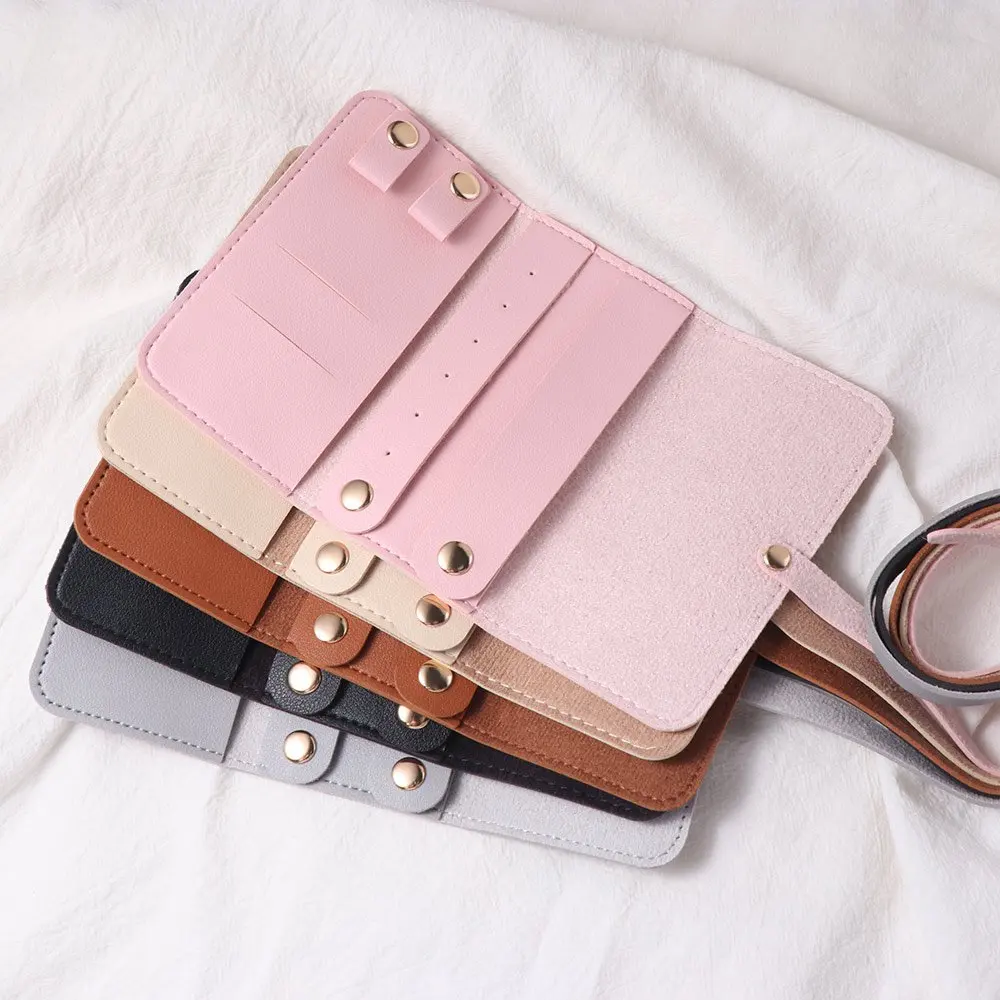 لفة تنظيم المجوهرات القابلة للطي، أكياس التعبئة المحمولة خفيفة الوزن للقلائد، حلقات تخزين السفر، لفة المجوهرات