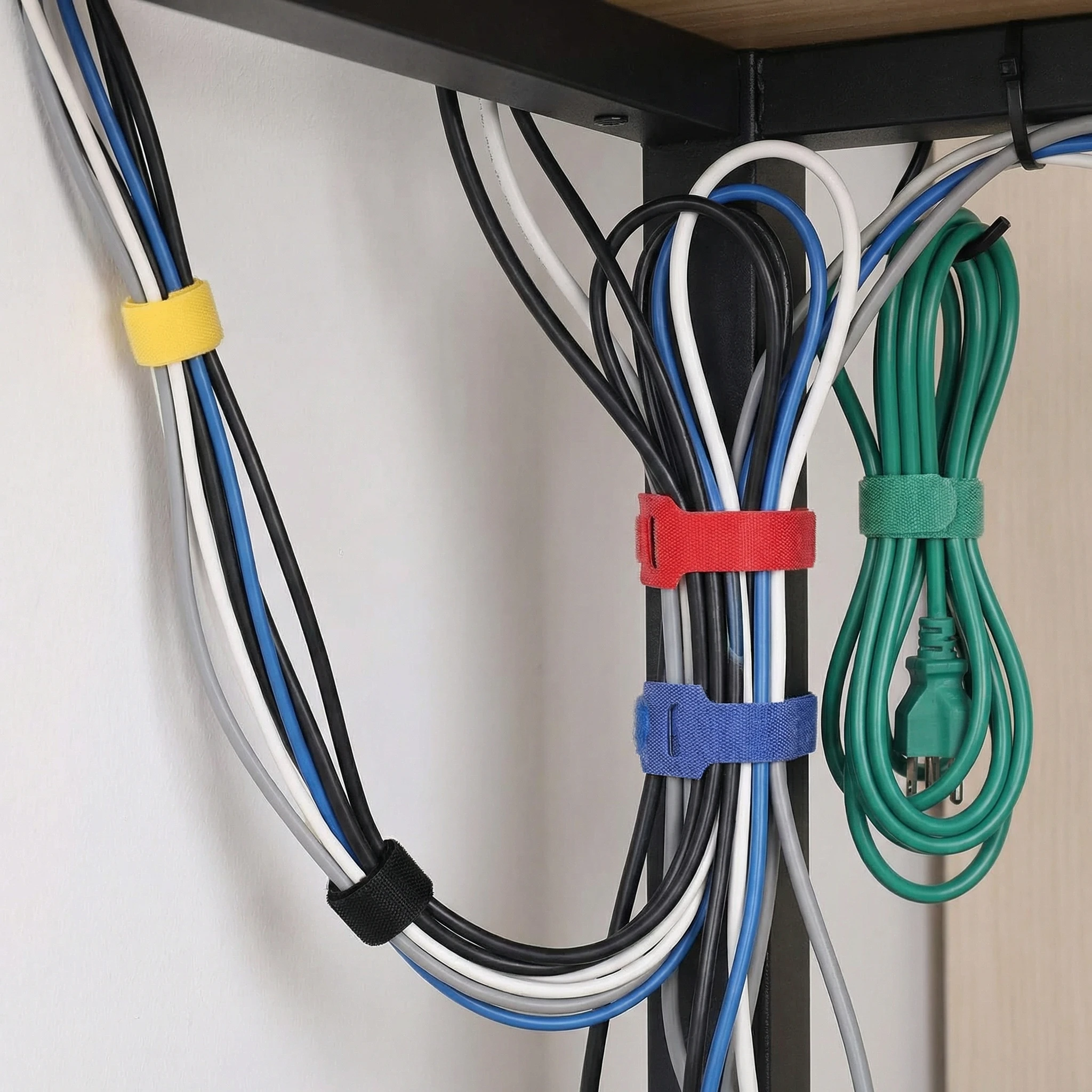 50pcs/100pcs Reusable Cable Ties, Multi-Purpose Cable Ties, Flexible Wire Organizer, Adjustable Cable Management