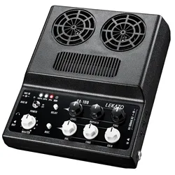 LEKATO CA-100 20W amplificatore per chitarra elettrica Mini amplificatore combinato per pratica Desktop con ritardo di distorsione Aux in e Jack per cuffie