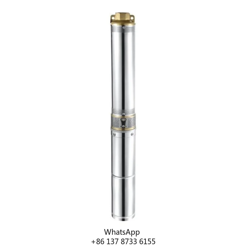 2026 1.2 Inch 100m High Head DC Brushless Deep Well Submersible Pump Stainless Steel Deep Well Pump Solar Deep Well Pump