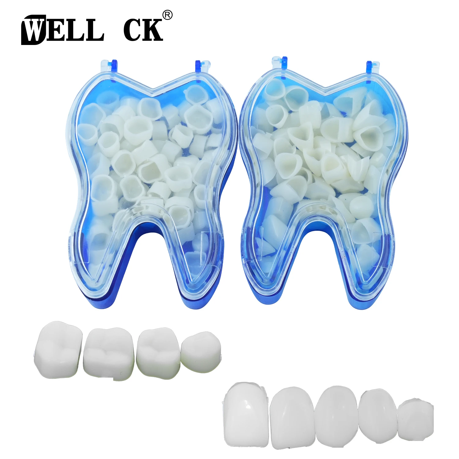 

50 Pcs/Box Dental Temporary Crown Kit Front Molar Posterior Teeth Veneers Dentistry Tooth Whitening Tools Oral Care Tools