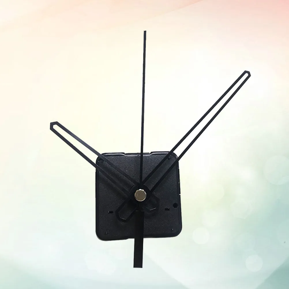 Black Silent Clock Movement Kit DIY Scanning Hollow Needle Parts No Battery Easy Install Replacement for Wall Desk Clocks Home