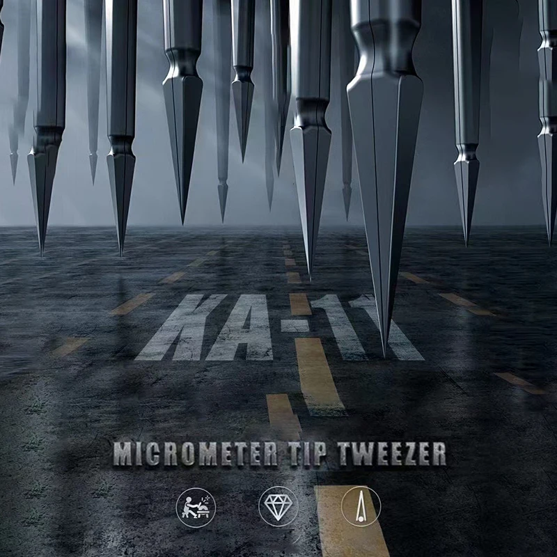 Mobile Phone Repair Fingerprint Flying Wire Tweezers Fine Tip Clip Precision Electronic Components