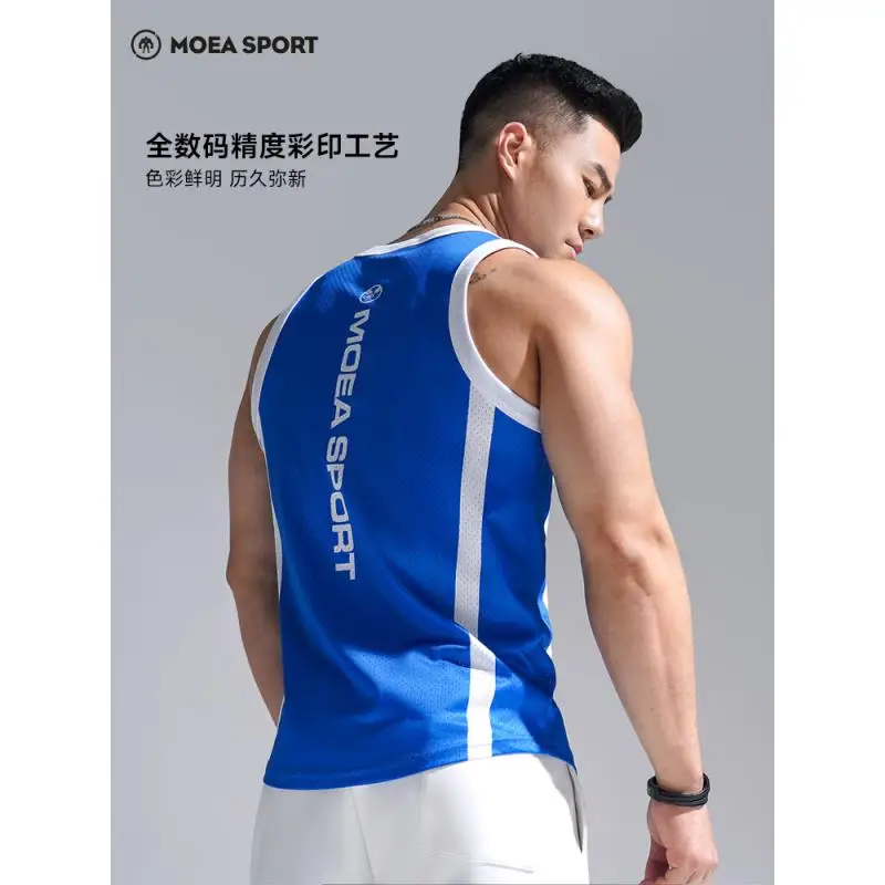 DROZENO Vest Fitness Men's Quick-drying Running Racing Moisture-wicking Sports Training Sleeveless