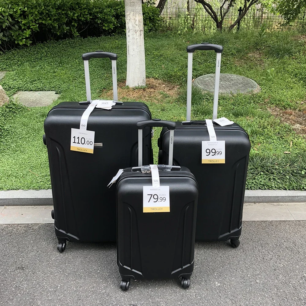 XQ-ABSとpcカラーの荷物スーツケース、持ち運びが簡単、旅行用の強力なホイール、軽量、傷のつきにくい質感、20 "、22" 、24 "、26" 、28"