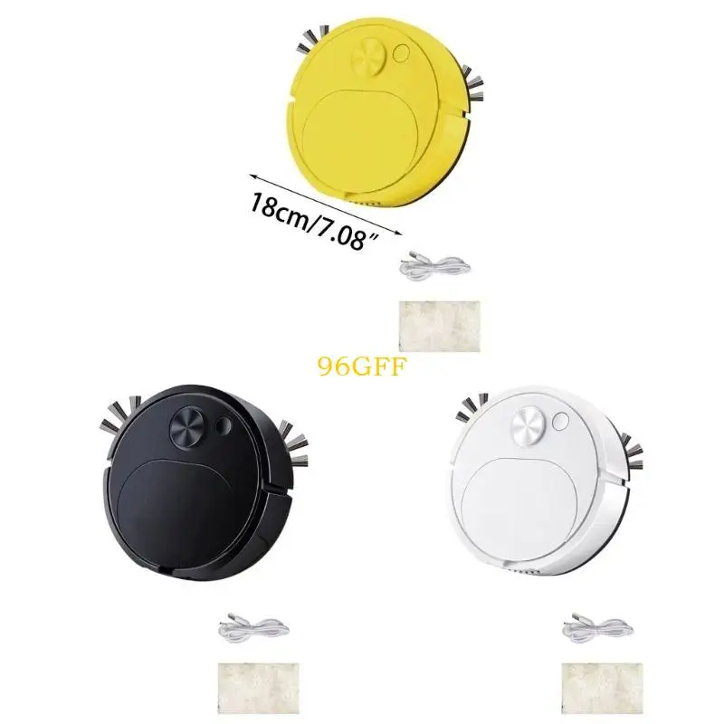 96GF Automatic Cleaning Vacuum Cleaner Sweeping Robot Suck Drag Carpet Pet Hair