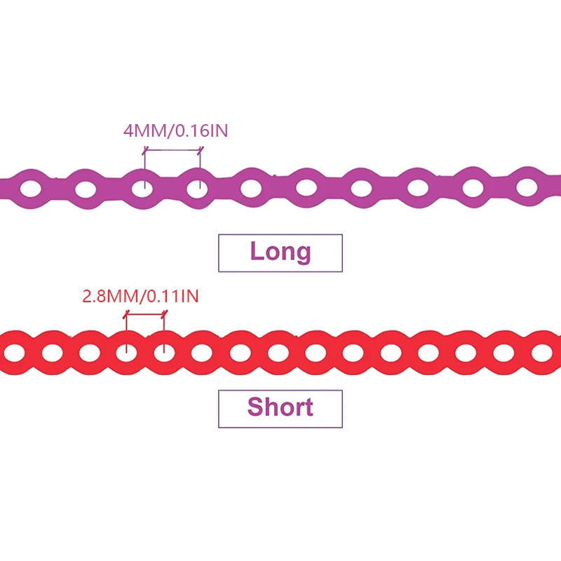 Dental Orthodontic Elastic Power Chain Ultra Powerchains Rubber Bands Long/Short/Continuous 15 Feet 4.5m Dentist Ortho Materials