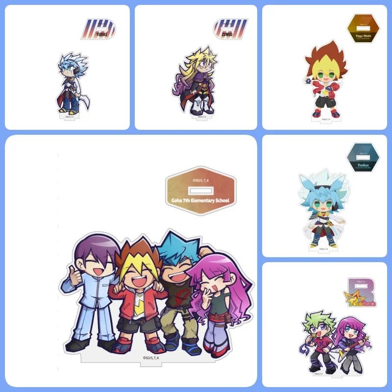 

Anime Yu-Gi-Oh! SEVENS Go Rush!! Acrylic Stand Yuhi Ohdo Yudias Zuwijo Plate Cosplay Prop Decor Cartoons keychain Gifts