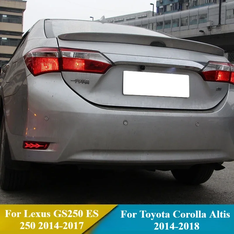 

2Pcs For Lexus GS250 ES250 2014 2015-2017 2018 LED Rear Bumper Reflector Light for Toyota Corolla Altis Brake Turn Signal Lamp