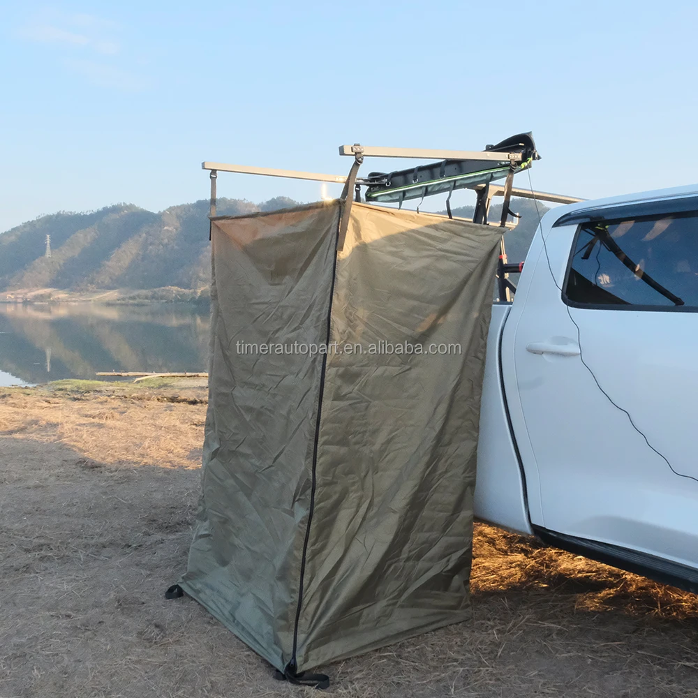 New Outdoor Self Driving Tour Car Multi Functional Mobile Shower Awning Single Person Bathing and Changing Tent
