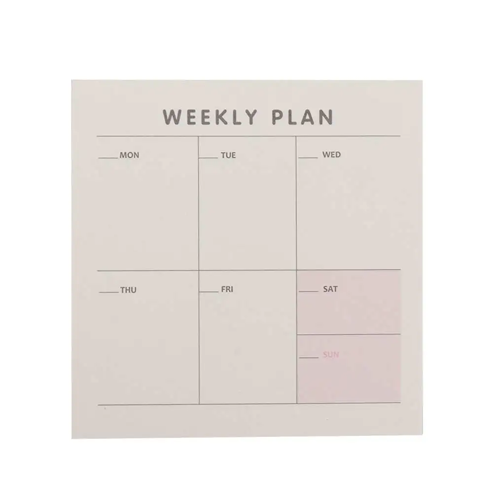 

Portable Creative Notebook Plan List To Do List Check List Daily Weekly Weekly Plan Month Planner Memo Pad